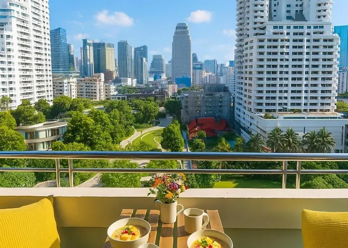 아파트 Modern 2 Bed Executive Unit 5min To Nana Bts 방콕